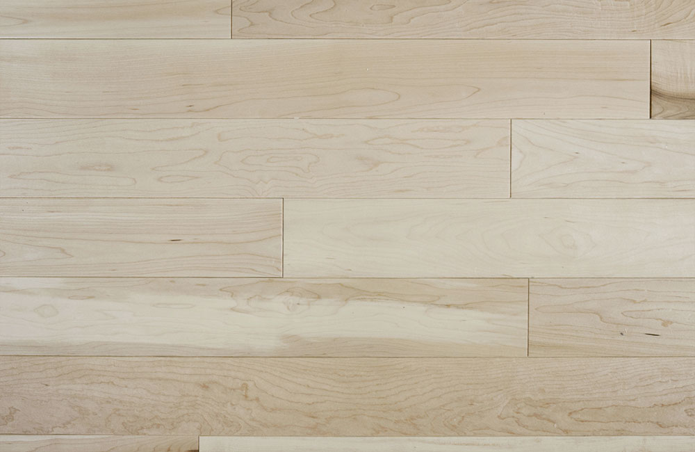 plancher bois franc brut erable nature;